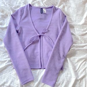 H&M Trendy Colorful Front Tie Cardigan